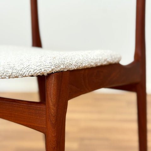 Set of 6 dining chairs in teak by B. Rasmussen, Thorso Mobelfabrik, 1950s-60s, Denmark