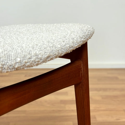 Set of 6 dining chairs in teak by B. Rasmussen, Thorso Mobelfabrik, 1950s-60s, Denmark
