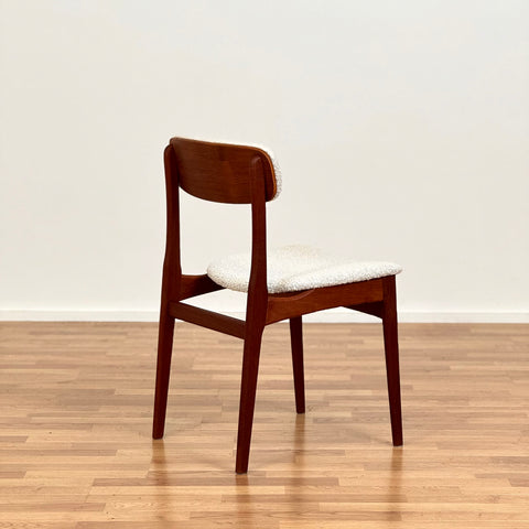 Set of 6 dining chairs in teak by B. Rasmussen, Thorso Mobelfabrik, 1950s-60s, Denmark