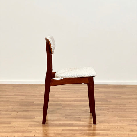 Set of 6 dining chairs in teak by B. Rasmussen, Thorso Mobelfabrik, 1950s-60s, Denmark