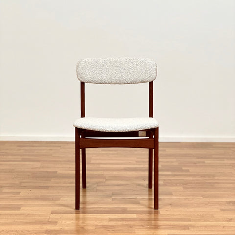 Set of 6 dining chairs in teak by B. Rasmussen, Thorso Mobelfabrik, 1950s-60s, Denmark