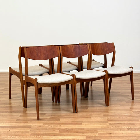 Set of 6 chairs in teak by Sorø Stolefabrik, 1950s-60s, Denmark - Beyo Vintage