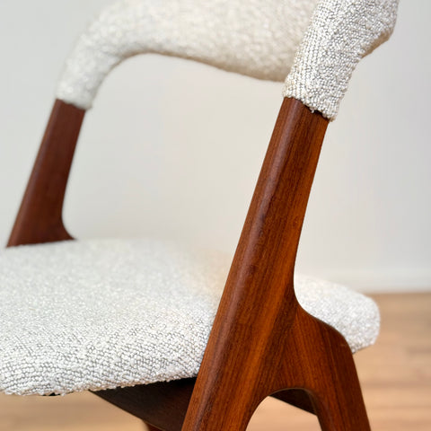 Set of 8 dining chairs "Sonja Chair" in teak by Johannes Andersen for Vamo, 1950s-60s, Denmark - Beyo Vintage