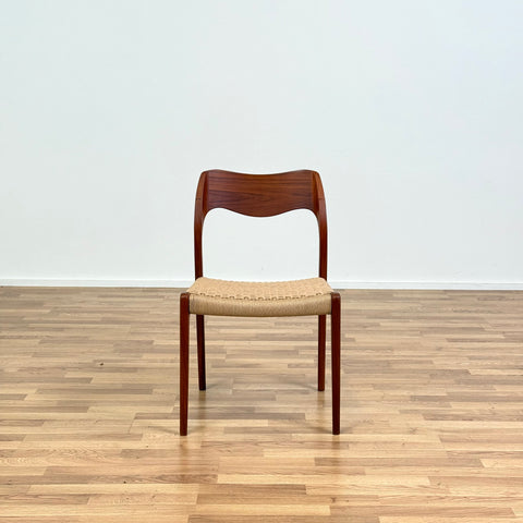 Set of 6 NIELS O. MØLLER , model '71', in teak, 1950s-60s, Sweden - Beyo Vintage