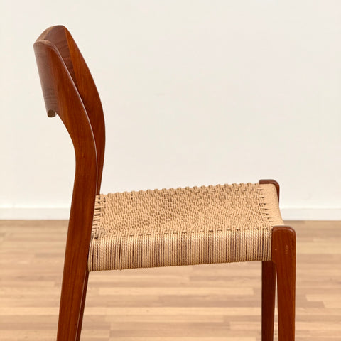 Set of 6 NIELS O. MØLLER , model '71', in teak, 1950s-60s, Sweden - Beyo Vintage