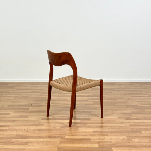 Set of 6 NIELS O. MØLLER , model '71', in teak, 1950s-60s, Sweden - Beyo Vintage