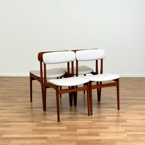 Set of 8 dining chairs in teak by B. Rasmussen for Thorso Møbelfabrik, 1950s-60s, Denmark - Beyo Vintage