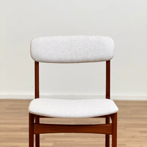 Set of 8 dining chairs in teak by B. Rasmussen for Thorso Møbelfabrik, 1950s-60s, Denmark - Beyo Vintage