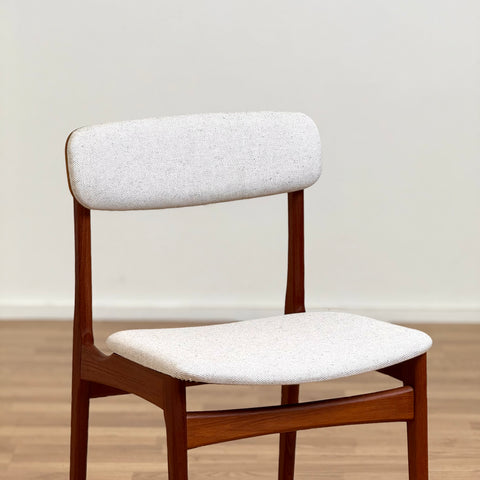 Set of 8 dining chairs in teak by B. Rasmussen for Thorso Møbelfabrik, 1950s-60s, Denmark - Beyo Vintage