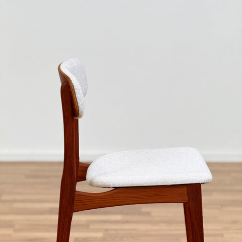 Set of 8 dining chairs in teak by B. Rasmussen for Thorso Møbelfabrik, 1950s-60s, Denmark - Beyo Vintage