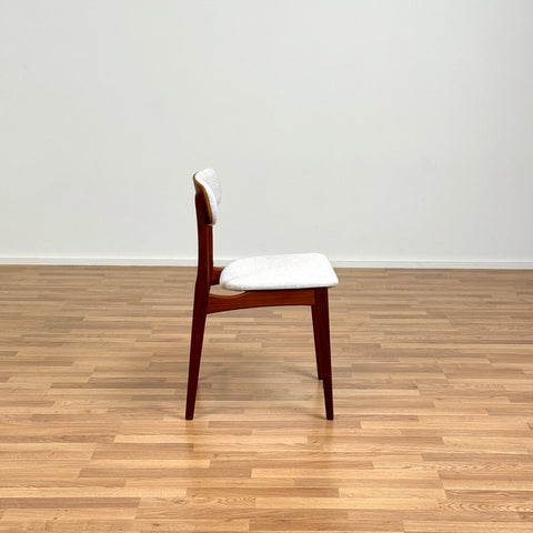 Set of 8 dining chairs in teak by B. Rasmussen for Thorso Møbelfabrik, 1950s-60s, Denmark - Beyo Vintage