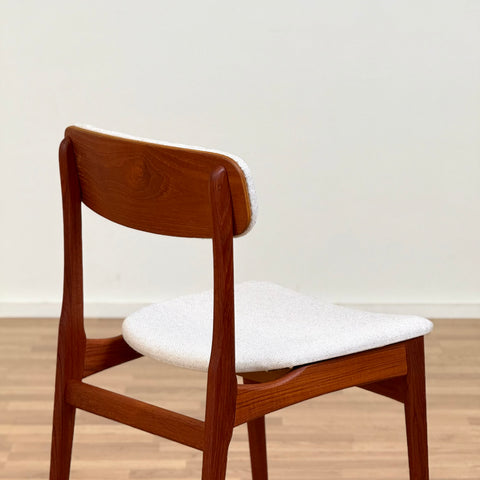 Set of 8 dining chairs in teak by B. Rasmussen for Thorso Møbelfabrik, 1950s-60s, Denmark - Beyo Vintage