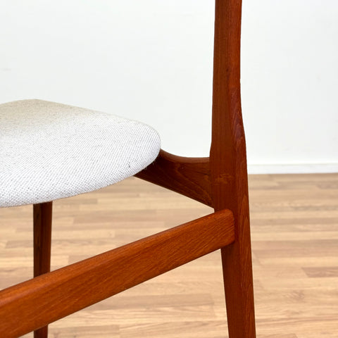 Set of 8 dining chairs in teak by B. Rasmussen for Thorso Møbelfabrik, 1950s-60s, Denmark - Beyo Vintage