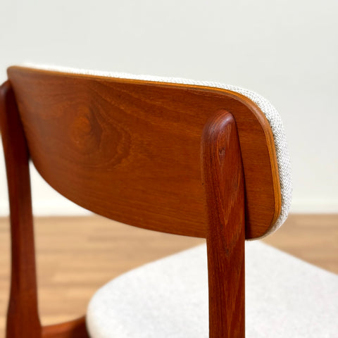 Set of 8 dining chairs in teak by B. Rasmussen for Thorso Møbelfabrik, 1950s-60s, Denmark - Beyo Vintage