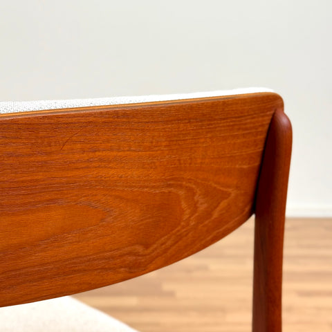 Set of 8 dining chairs in teak by B. Rasmussen for Thorso Møbelfabrik, 1950s-60s, Denmark - Beyo Vintage