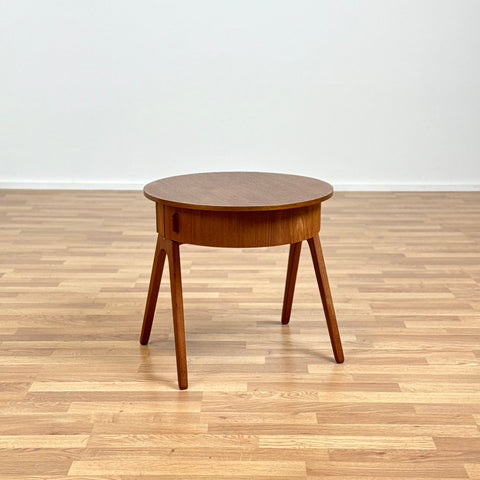 kleiner runder campingtisch Kleiner runder Tisch aus Teakholz, 1950er-60er Jahre, Dänemark