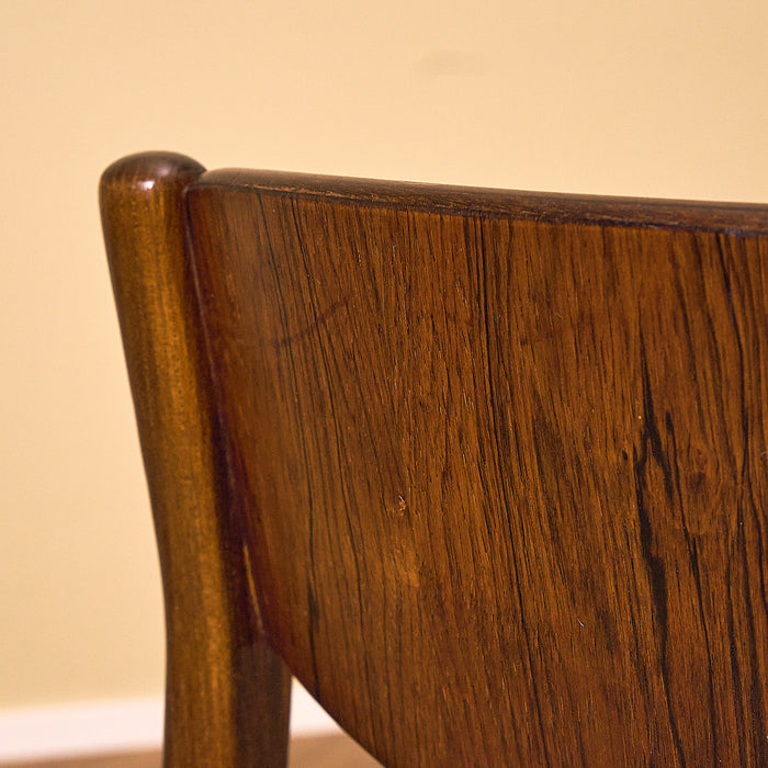 Dark Teak Dining Chair with Rosewood Backrest, condition detail 3