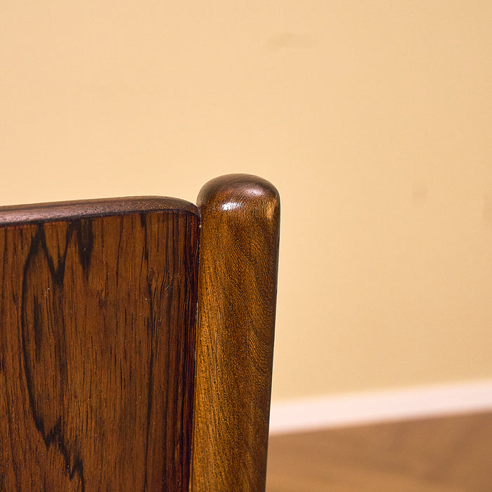 Dark Teak Dining Chair with Rosewood Backrest, condition detail 4