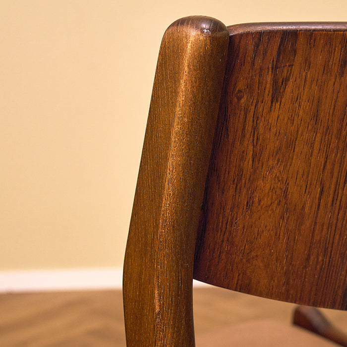 Dark Teak Dining Chair with Rosewood Backrest, condition detail 13