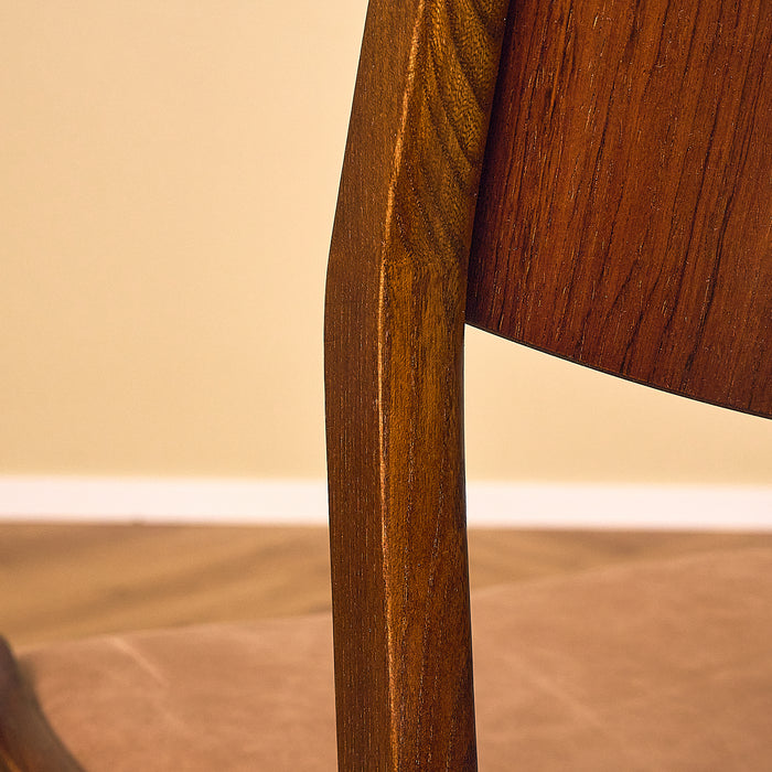 Dark Teak Dining Chair with Rosewood Backrest, condition detail 15