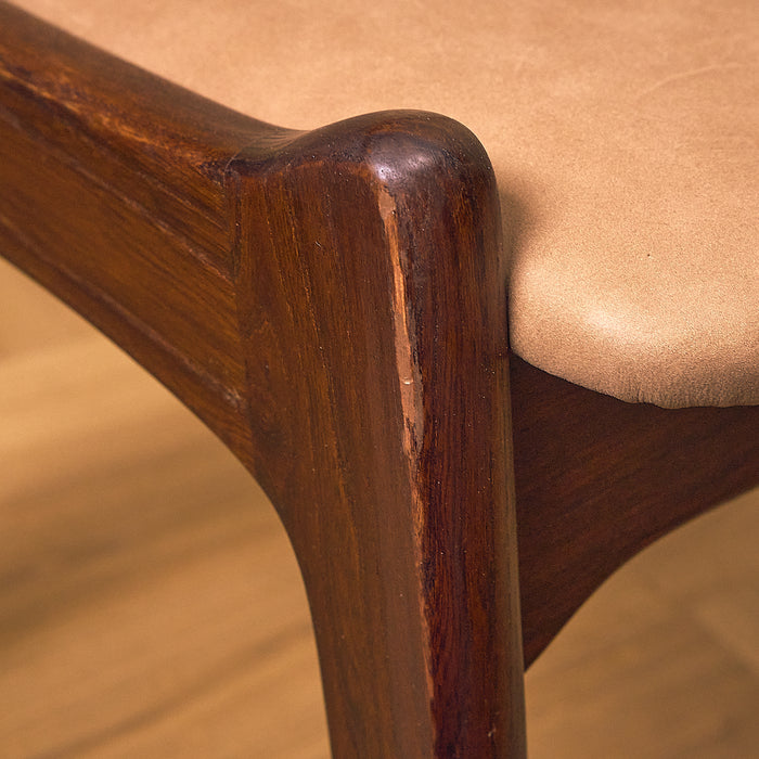 Dark Teak Dining Chair with Rosewood Backrest, condition detail 19