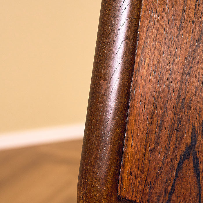 Dark Teak Dining Chair with Rosewood Backrest, condition detail 1