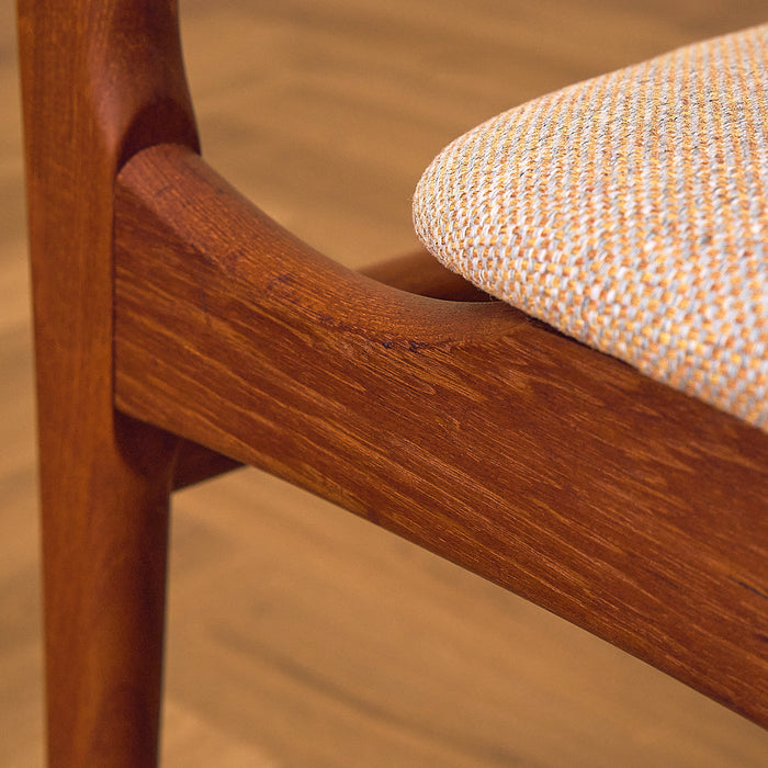 Teak Dining Chair with Upholstered Back, condition detail 4
