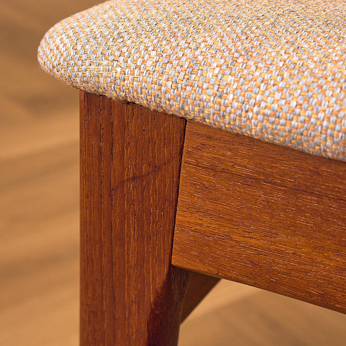Teak Dining Chair with Upholstered Back, condition detail 5