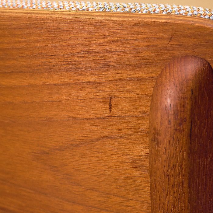 Teak Dining Chair with Upholstered Back, condition detail 7
