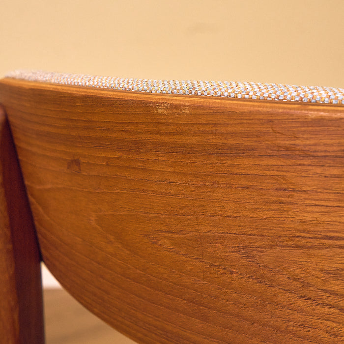 Teak Dining Chair with Upholstered Back, condition detail 8