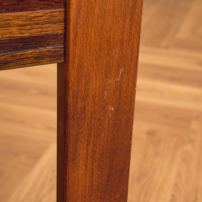 Rosewood Coffee Table with Square Top, light scratches on the leg