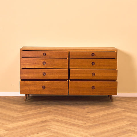 Danish chest of drawers in teak and oak, model 'Bra bohag' by Børge Mogensen for Karl Andersson & Söner