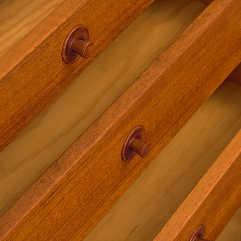 Danish chest of drawers in teak and oak, model 'Bra bohag' by Børge Mogensen for Karl Andersson & Söner