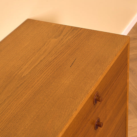 Danish chest of drawers in teak and oak, model 'Bra bohag' by Børge Mogensen for Karl Andersson & Söner
