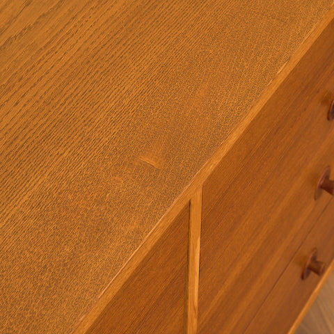 Danish chest of drawers in teak and oak, model 'Bra bohag' by Børge Mogensen for Karl Andersson & Söner