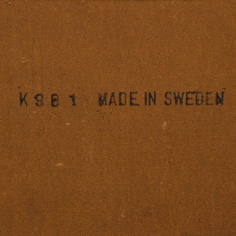 Swedish Teak Cabinet with Sliding Doors, KS 81 Made in Sweden stamp on the back
