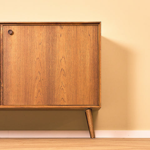 Danish Santos Rosewood Sideboard, close-up of the left door in Santos rosewood