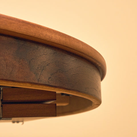 Extendable Danish Mahogany Dining Table, close-up of the apron edge