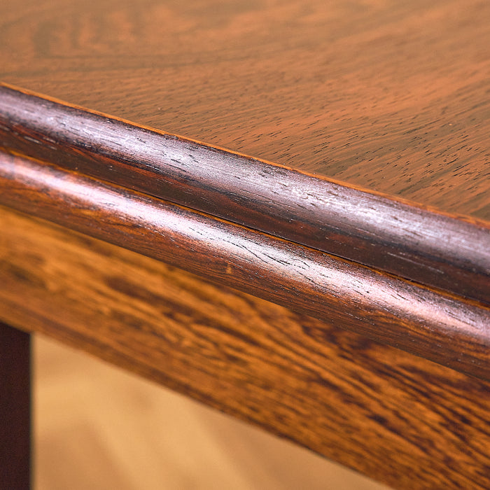 Danish Rosewood Extendable Dining Table, small dent on the edge