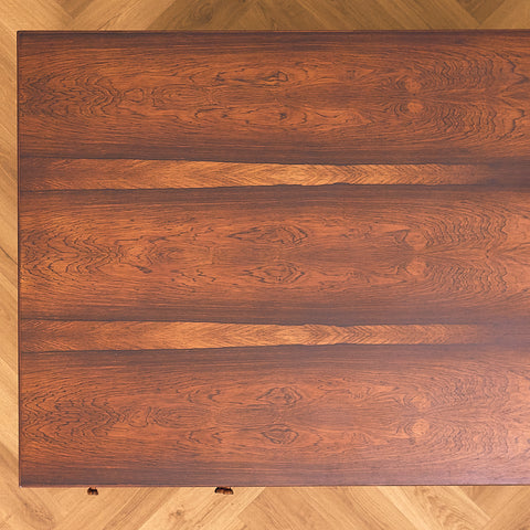 Erik Wørts Exclusive Santos Rosewood Writing Desk with Patchwork Drawers, top view